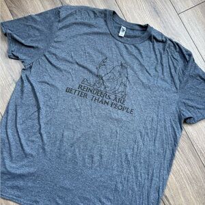 Disney Gray Short Sleeve Tee with Graphic Design